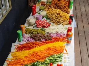 שולחן שוק מטוגנים